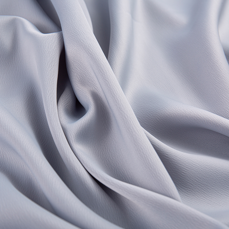HY228 190GSM Ant Crepe Satin, camisa social de seda formiga média tecido cinza fashion