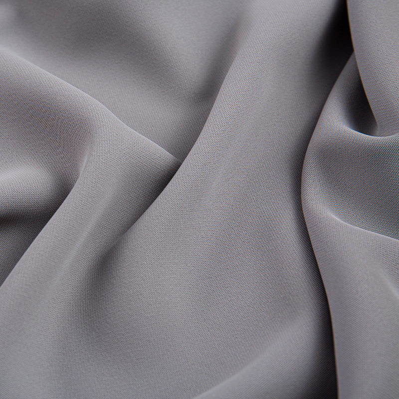 HY016 260gms cinza fosco textura respirável tecido spandex elástico de quatro vias para roupas esportivas, moda casual