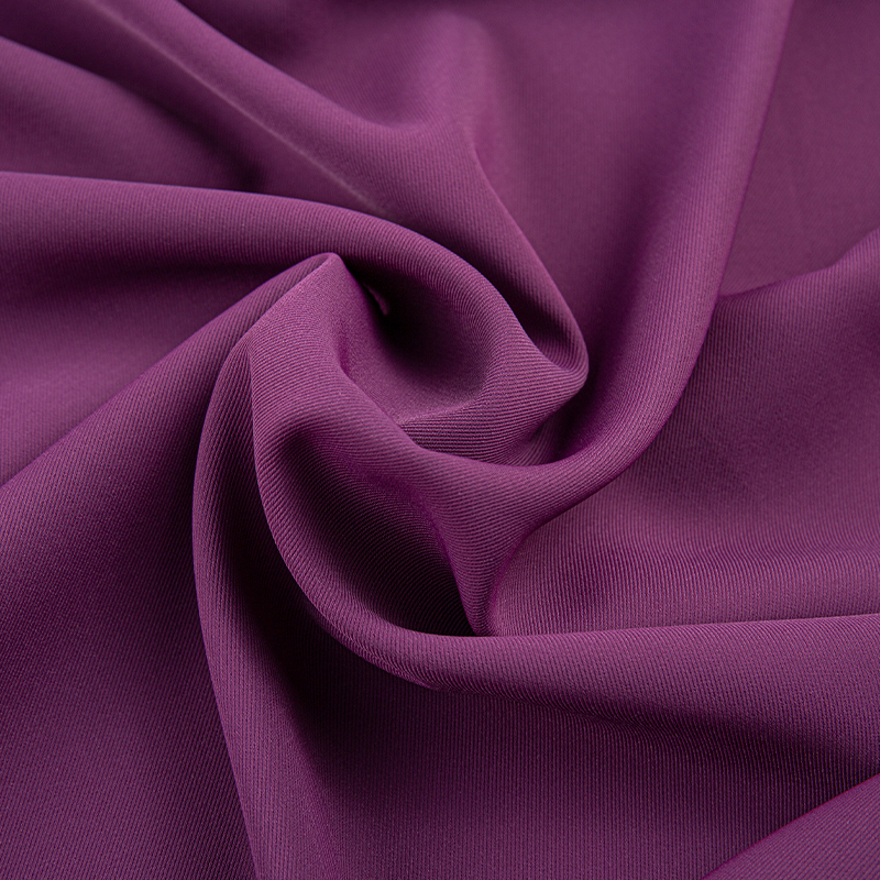 Tecido de seda roxo SPH Morgan HY325 260GSM para moda sofisticada e calças leves e luxuosas