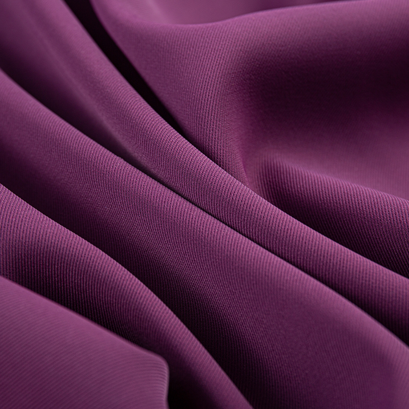 Tecido de seda roxo SPH Morgan HY325 260GSM para moda sofisticada e calças leves e luxuosas