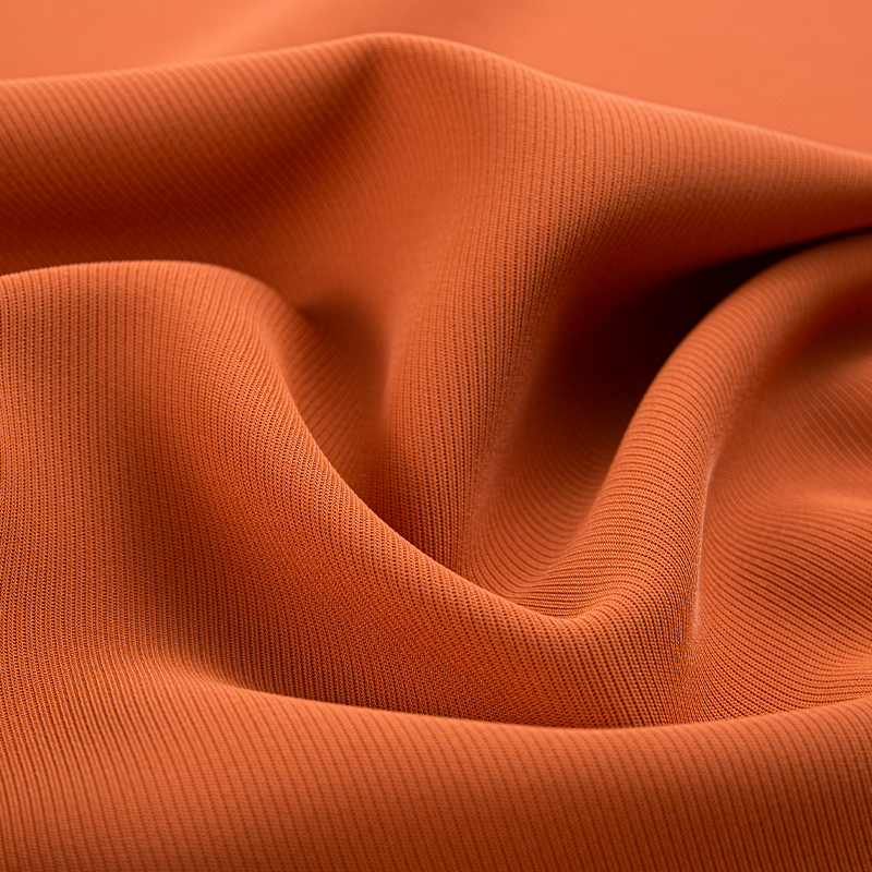 HY353 Laranja SPH ampliado tecido de grão reto grande para roupas de negócios de alta qualidade e uniformes funcionais