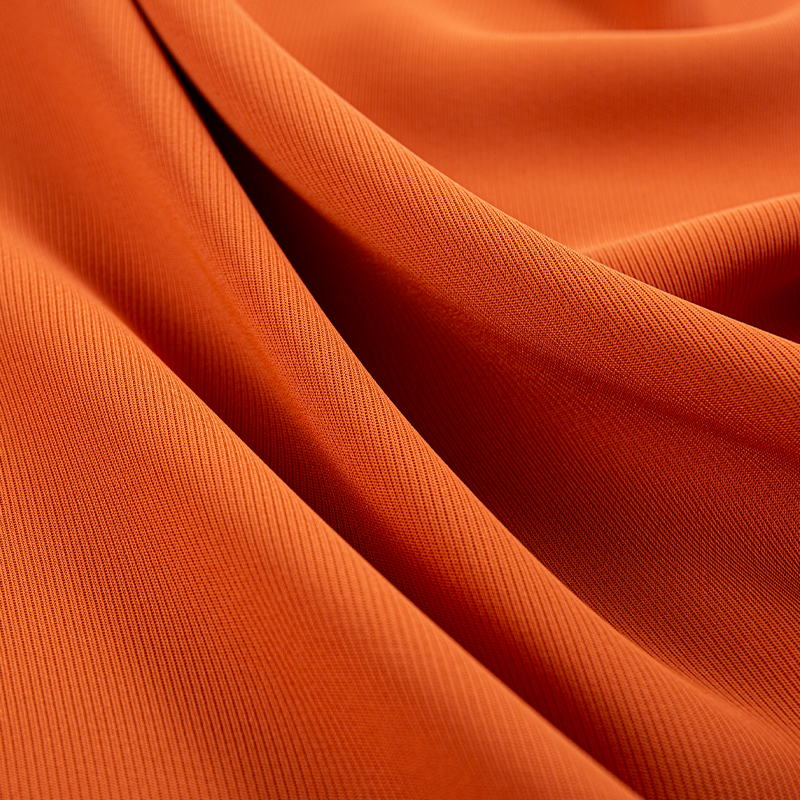 HY353 Laranja SPH ampliado tecido de grão reto grande para roupas de negócios de alta qualidade e uniformes funcionais