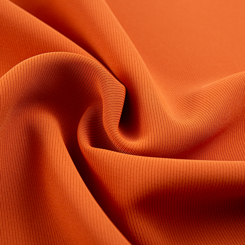 HY353 Laranja SPH ampliado tecido de grão reto grande para roupas de negócios de alta qualidade e uniformes funcionais