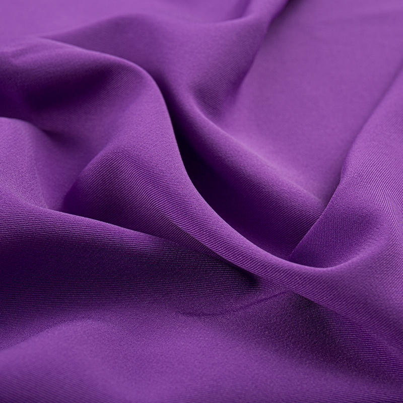 HY070 Roxo trama de seda composta estiramento 2/2 tecido de sarja para roupas