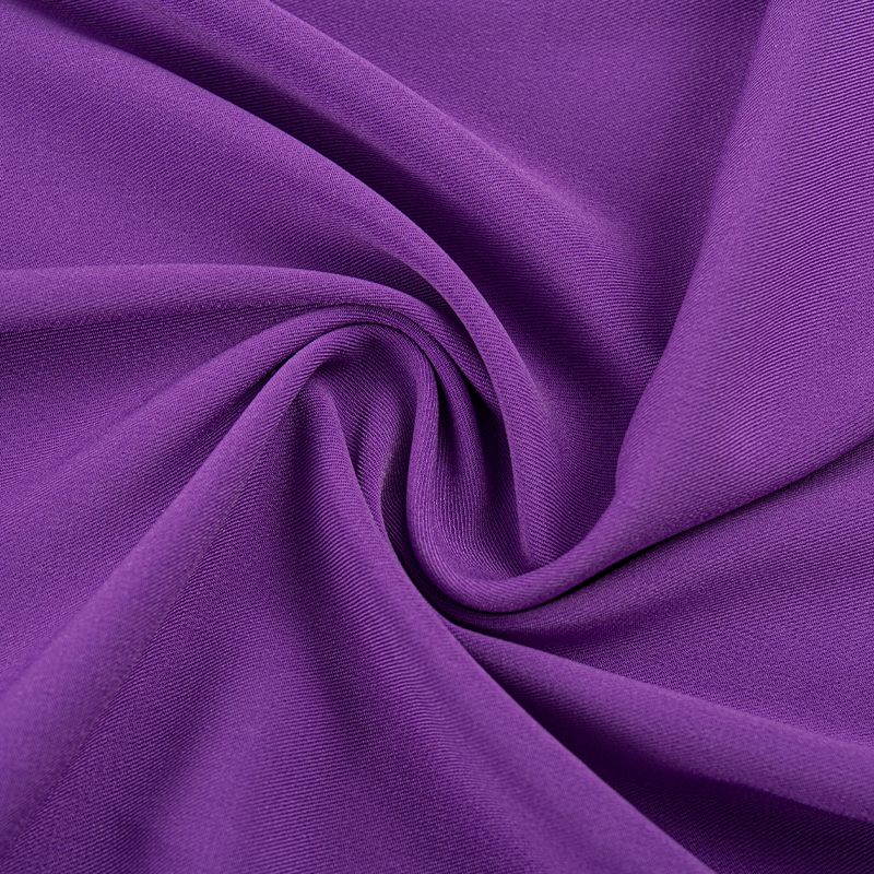 HY070 Roxo trama de seda composta estiramento 2/2 tecido de sarja para roupas