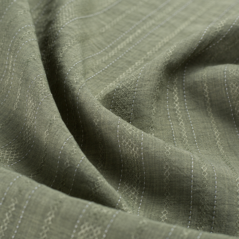 Tela de Lyocell da listra da espessura alternada do diamante de rayon de HY557-Rayon 136GSM 99%P 1%